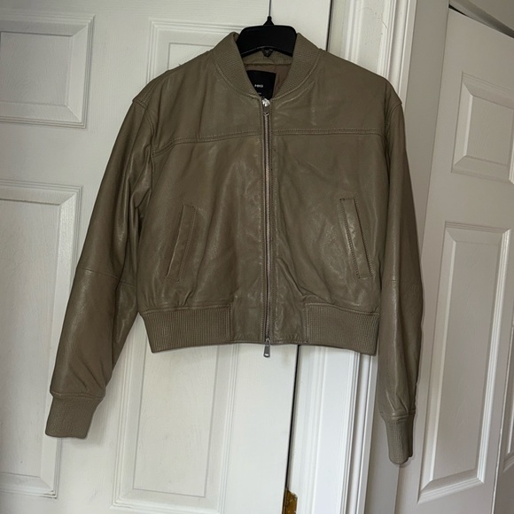 MANGO NWT Genuine Leather Bomber - Picture 7 of 16